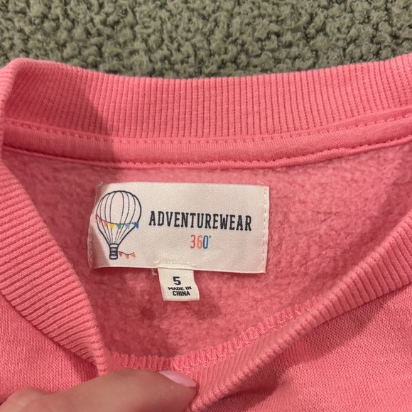 Pink Ruffled Kids Sweatshirt - Picture 3 of 4